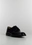 Doucal's Leren Derby Schoen Ronde Neus Glanzende Afwerking Black Heren - Thumbnail 13