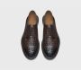 Doucal's Donkerbruine Geweven Leren Derby Schoenen Brown Heren - Thumbnail 3