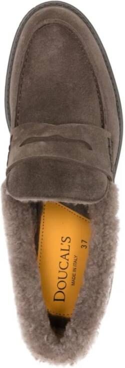 Doucal's Casual Grijze Loafers met Rubberen Zool
