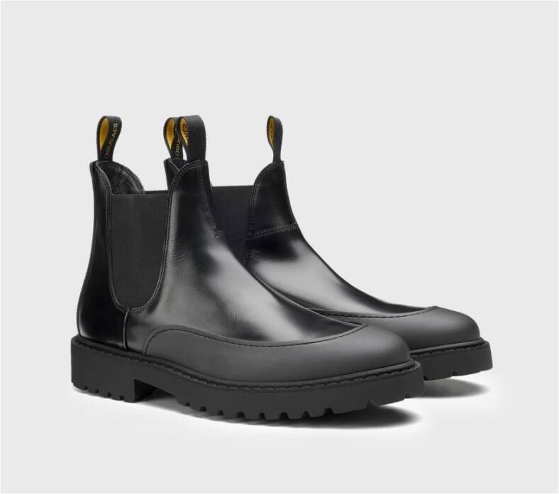 Doucal's Stijlvolle Chelsea Boots voor Heren Zwart Heren