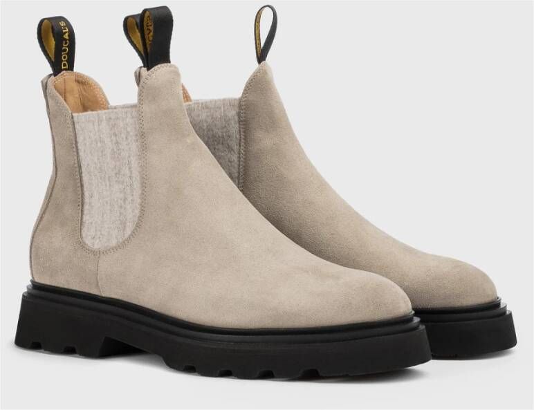 Doucal's Dames suède beatles enkellaars | zand Beige Dames