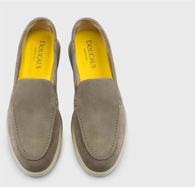 Doucal's Damesuède loafer | mud Brown Dames