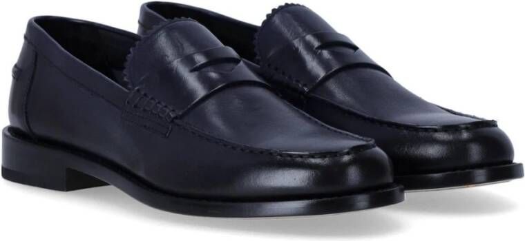 Doucal's Donkerblauwe Penny Loafer Blue Heren