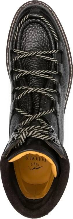Doucal's Donkerbruine Leren Veterschoenen