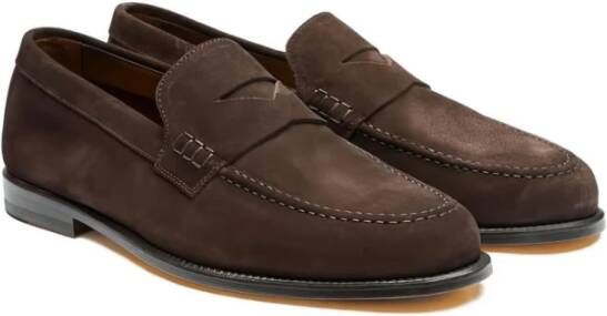 Doucal's Donkerbruine platte schoenen