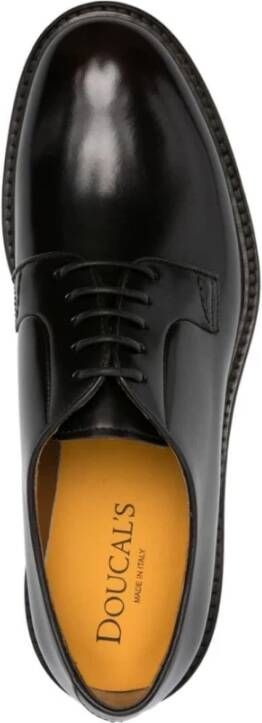 Doucal's Ebony Brown Derby Veterschoenen