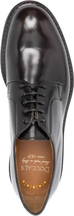 Doucal's Elegant Horse Derby Shoes Black Heren