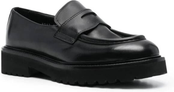 Doucal's Elegant Zwarte Loafers Black Dames