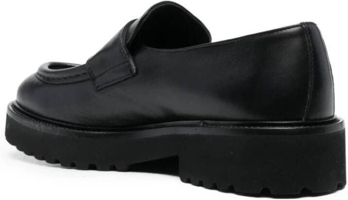 Doucal's Elegant Zwarte Loafers Black Dames