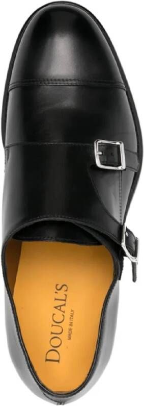 Doucal's Elegante Double Buckle Cap Toe Loafers