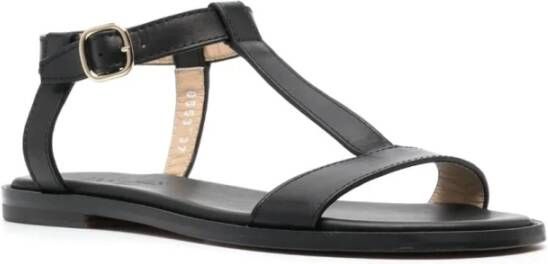 Doucal's Flat Sandals Black Dames
