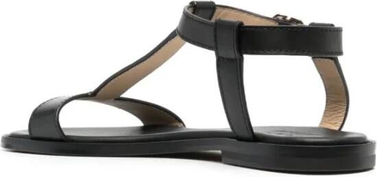 Doucal's Flat Sandals Black Dames