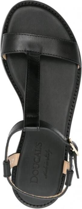 Doucal's Flat Sandals Black Dames