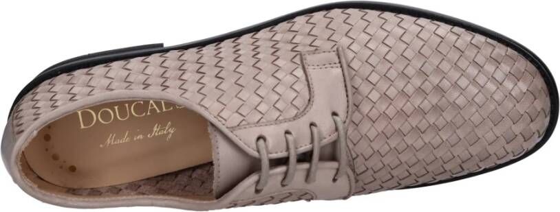 Doucal's Geweven Leren Veterschoenen