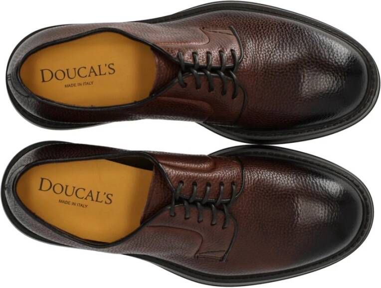 Doucal's Gladleren Derby Schoenen met Gradiënteffect