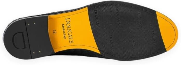 Doucal's Heren geweven leren Penny Loafer