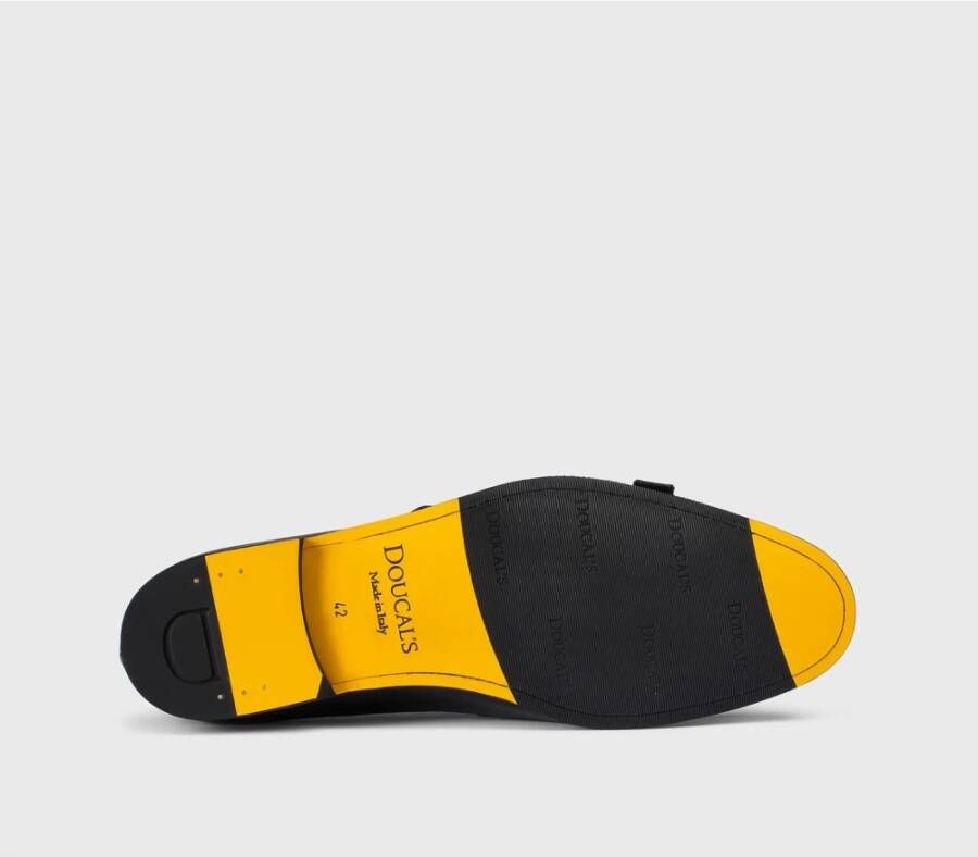 Doucal's Heren leren gesp loafer | donkerblauw