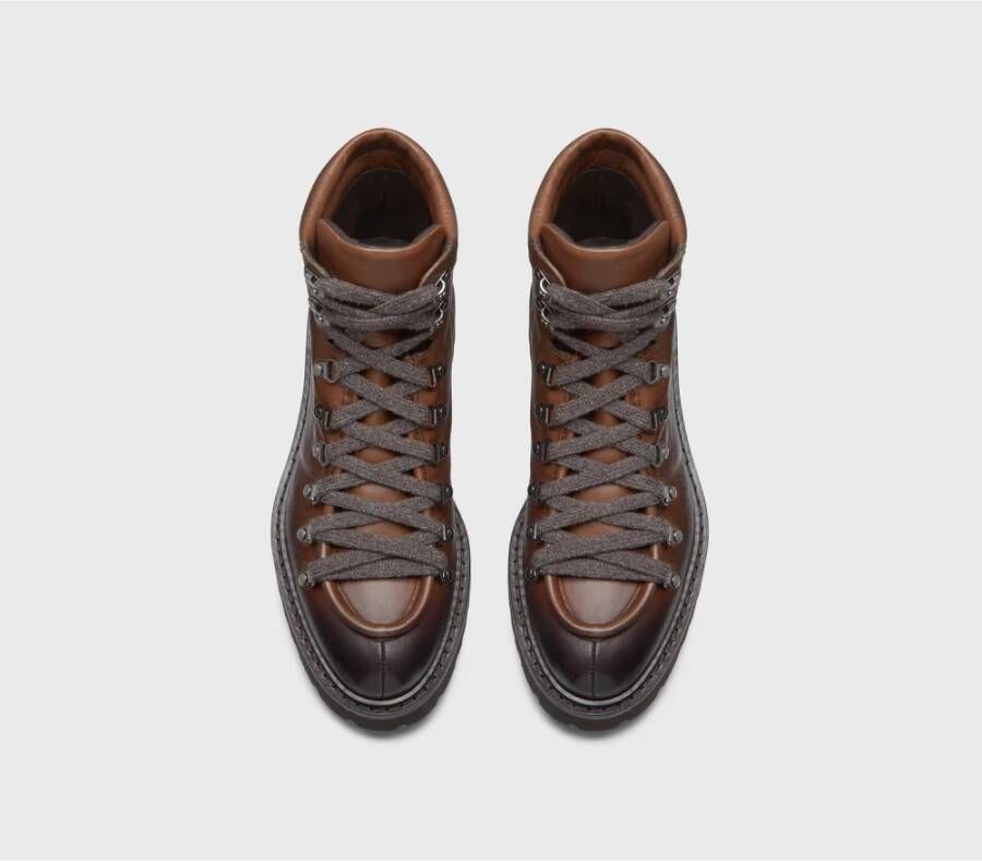 Doucal's Heren leren gevechtslaars | bruin Brown Heren