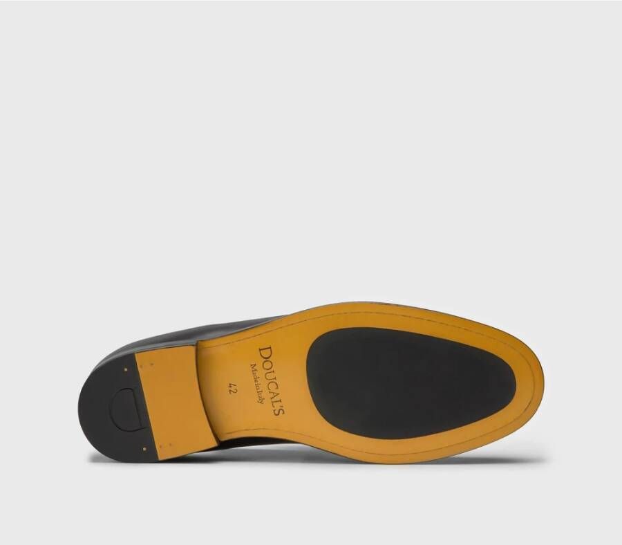 Doucal's Heren leren loafers | donkerbruin Brown Heren