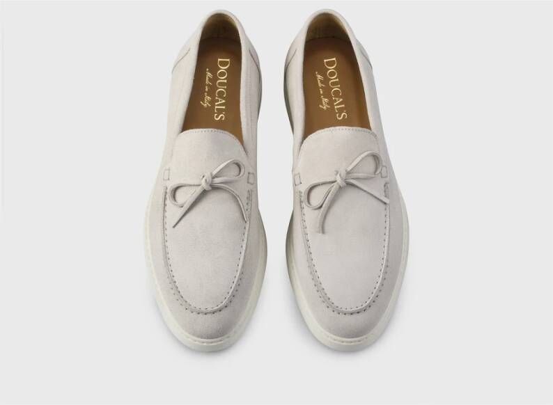 Doucal's Heren loafer van suède | zand Beige Heren