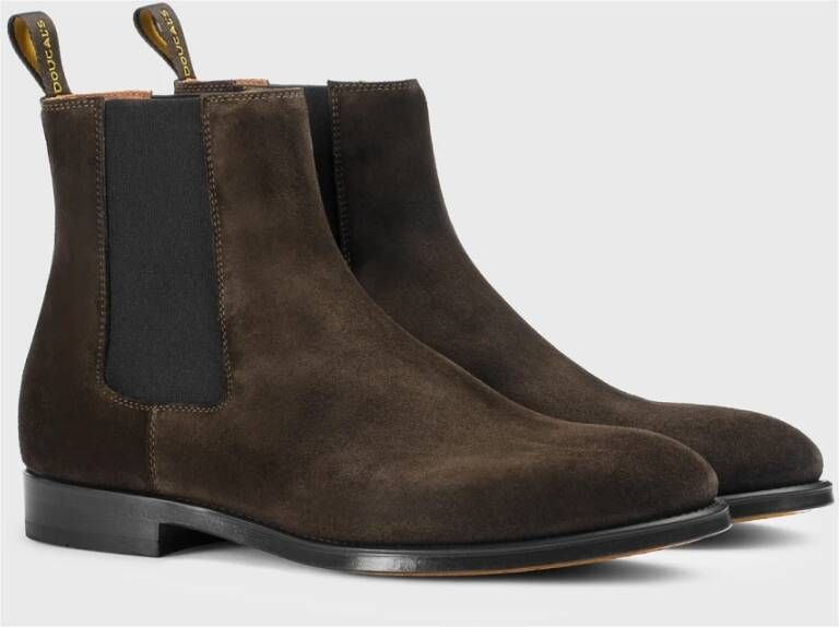 Doucal's Heren suède enkellaars | bruin Brown Heren