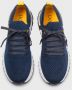 Doucal's Herensneaker van stof en leer | blauw Blue Heren - Thumbnail 7