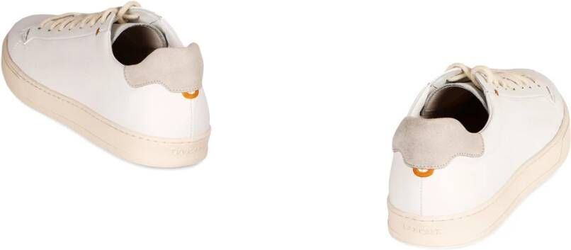 Doucal's Kalfsleren Sneakers met Suède Inzetstuk