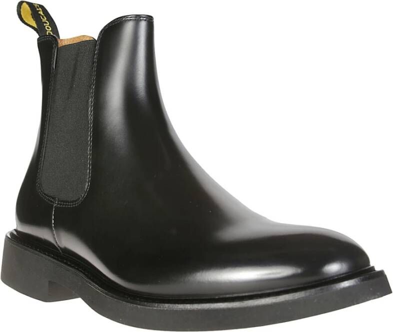 Doucal's Klassieke Chelsea Boot voor Mannen Black Heren