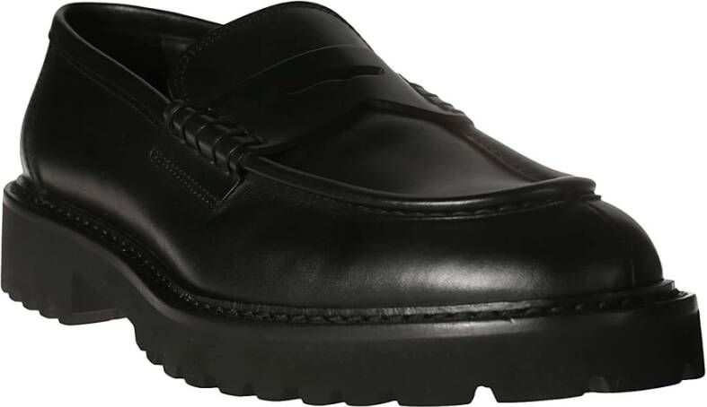 Doucal's Klassieke Mocassin Schoen Black Heren