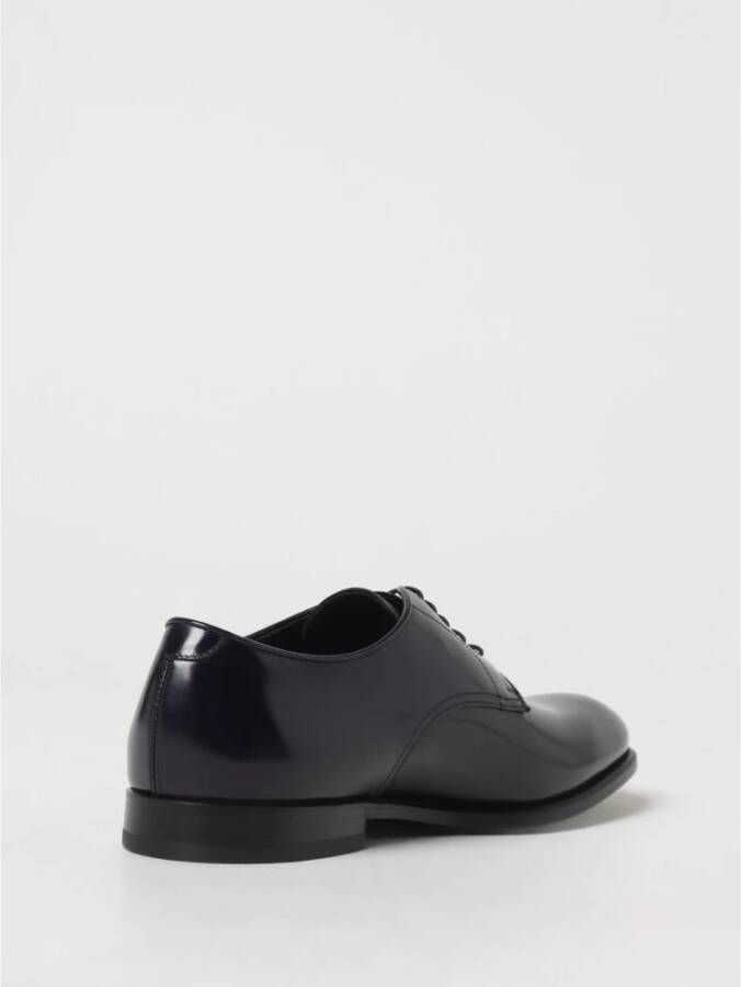 Doucal's Klassieke Zwarte Brogue Leren Schoenen