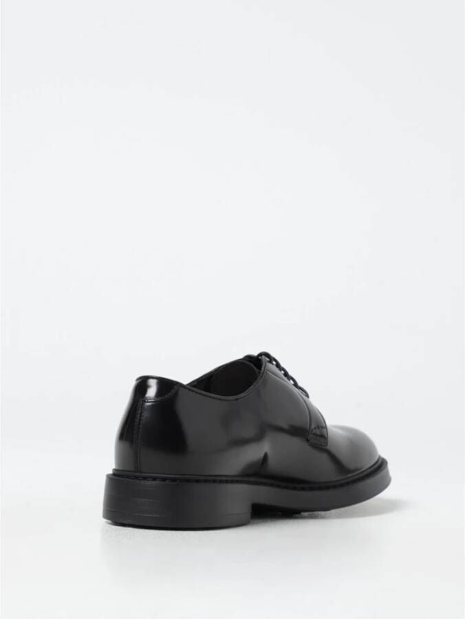 Doucal's Klassieke Zwarte Brogue Oxford Schoenen