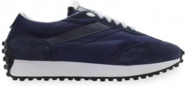 Doucal's Marineblauwe Lage Top Sneakers Blauw Heren