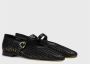 Doucal's Leren balletschoen voor dames | zwart Black Dames - Thumbnail 2