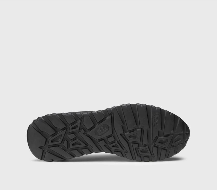 Doucal's Leren en wollen stoffen sneaker