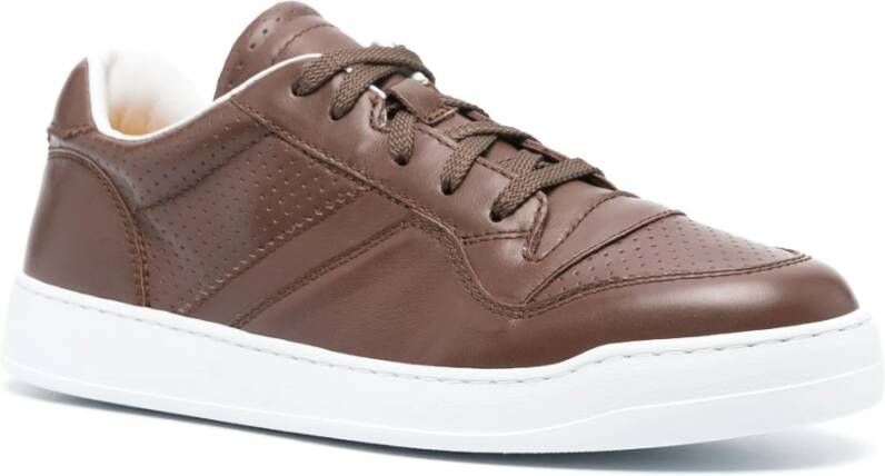 Doucal's Leren Lage Sneakers Brown Heren