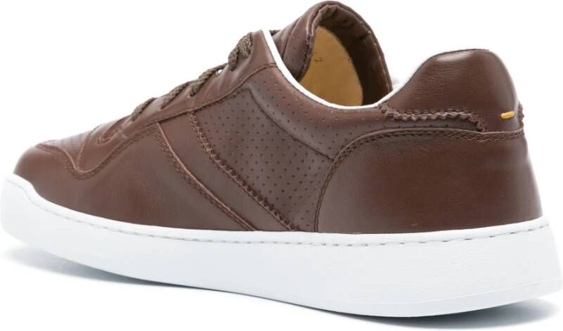 Doucal's Leren Lage Sneakers Brown Heren