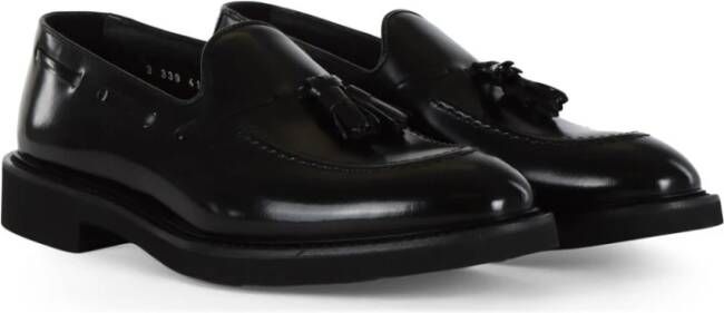 Doucal's Leren Loafers met Kwastjes Black Heren