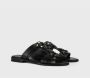 Doucal's Leren sandaal voor dames met studs | zwart Black Dames - Thumbnail 2