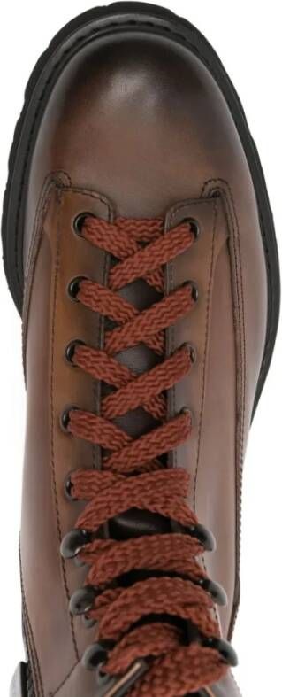 Doucal's Leren Veterschoenen met Rits