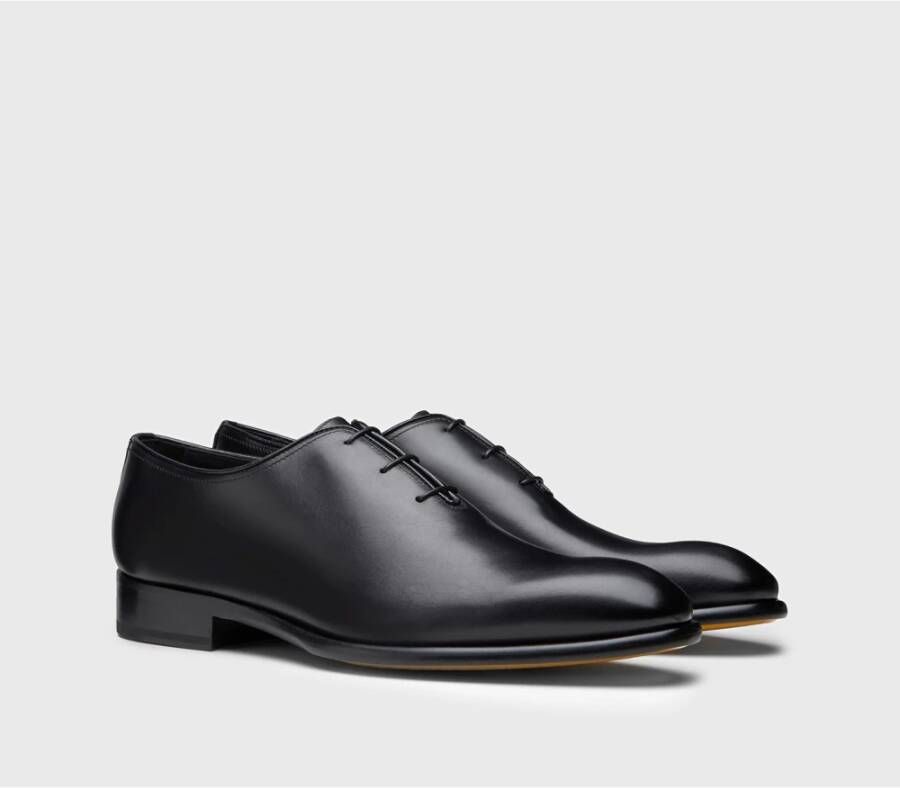 Doucal's Leren veterschoenen voor heren | zwart Black Heren