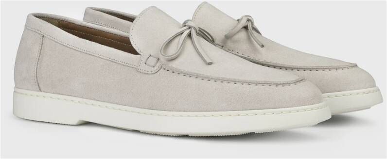 Doucal's Sand Suède Lace-Up Loafer Beige Heren