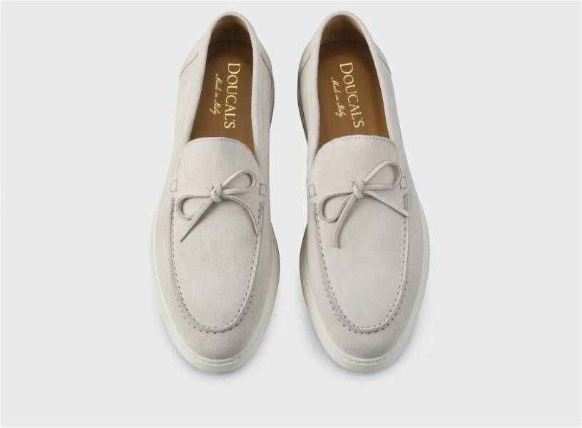 Doucal's Sand Suède Lace-Up Loafer Beige Heren