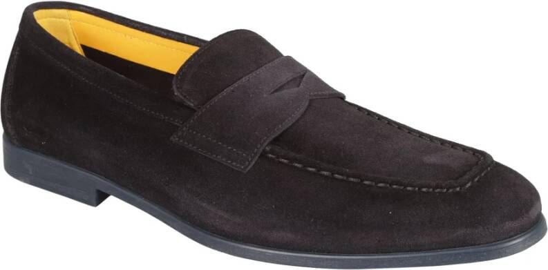 Doucal's Midnight Blue Loafer Instap Schoenen Blue Heren