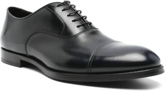 Doucal's Midnight Blue Veterschoenen van Leer
