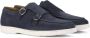 Doucal's Navy Suede Double Buckle Monk Schoenen - Thumbnail 2
