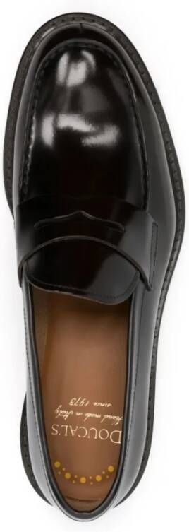 Doucal's Penny Loafers in Ebony Brown