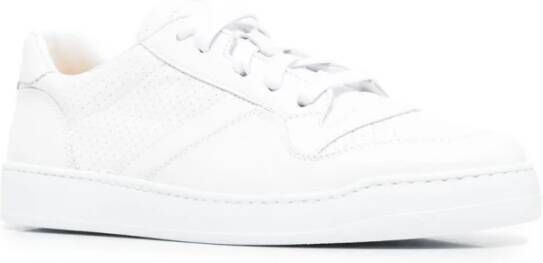 Doucal's Premium Leren Lage Sneakers voor Heren White Heren