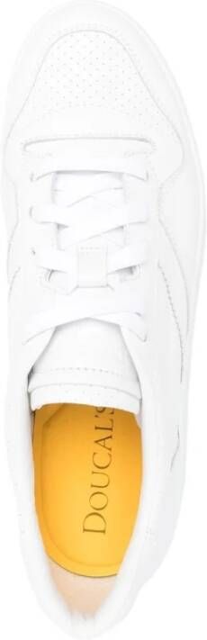 Doucal's Premium Leren Lage Sneakers voor Heren White Heren