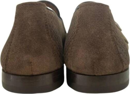 Doucal's Printed Bokeh Double Buckle Loafers