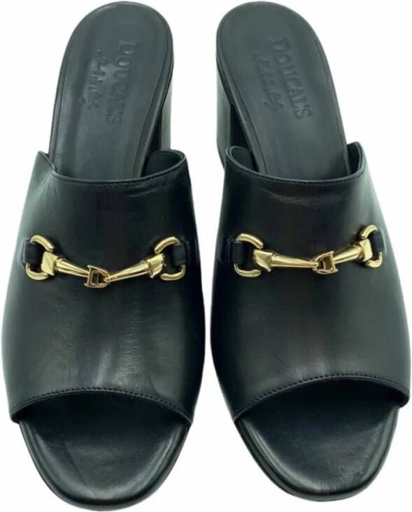 Doucal's Verhoog je zomerse stijl met sandalen Zwart Dames